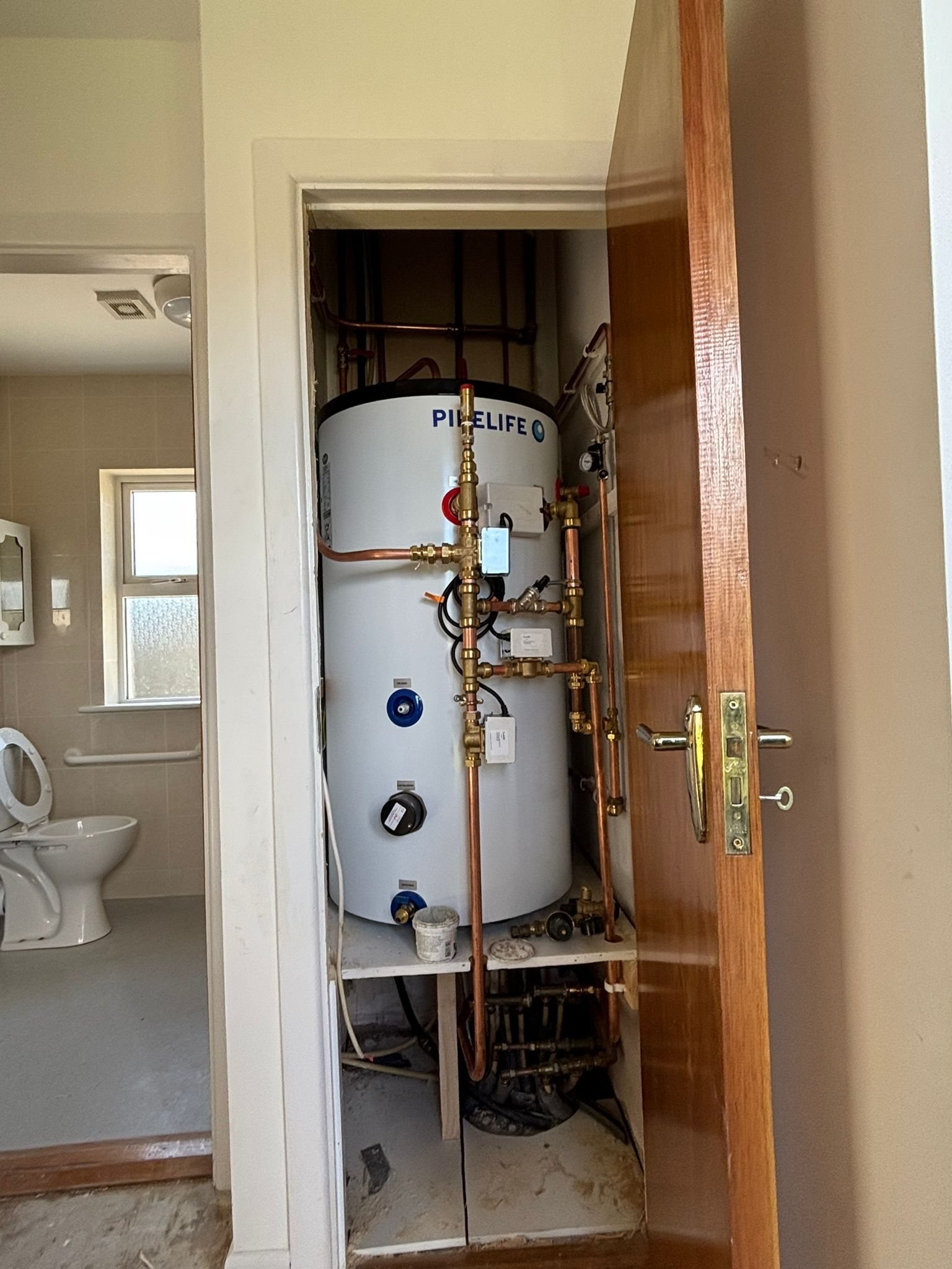 Hot water cylinder installation in Cork