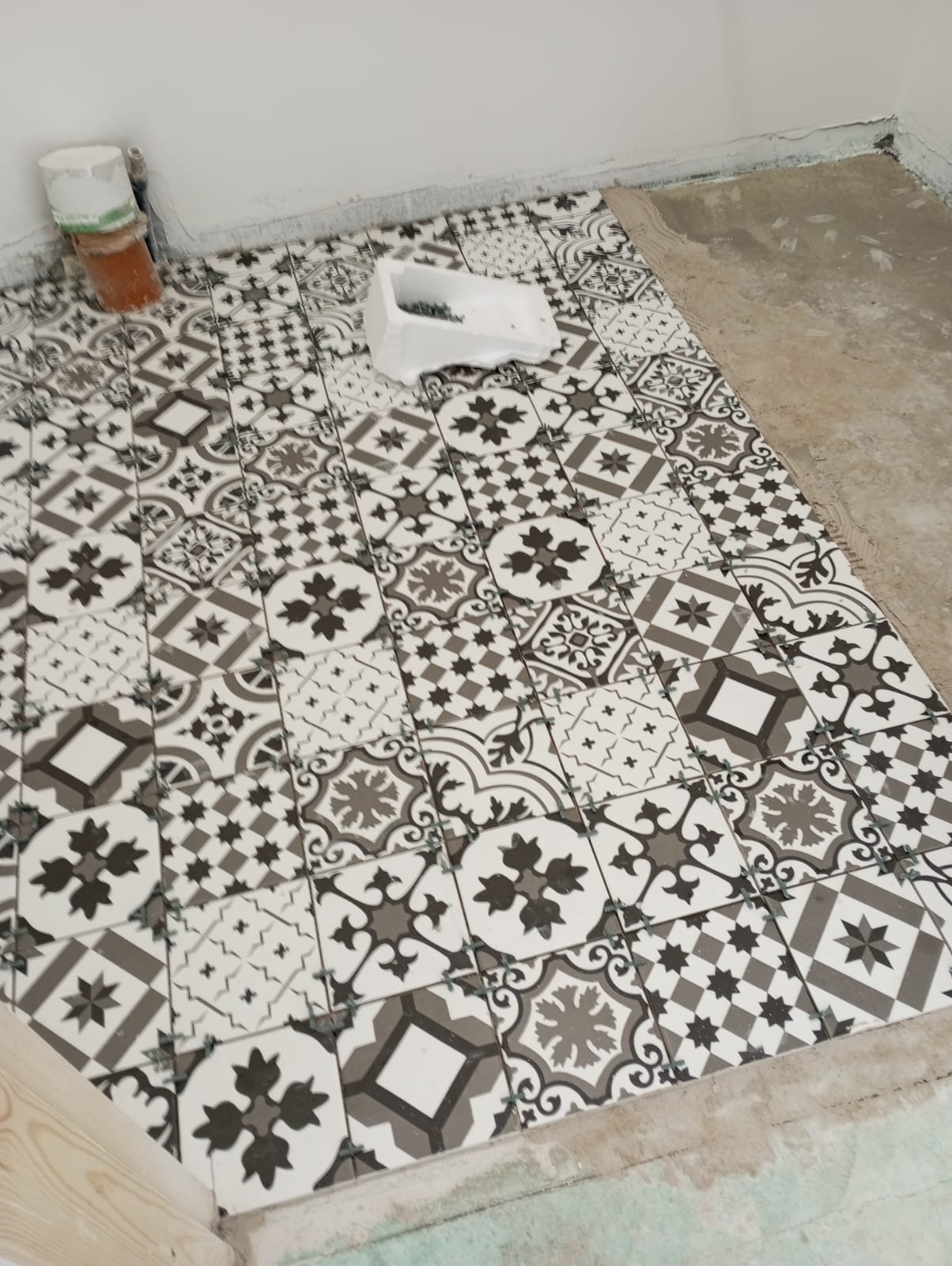 Professionally tiled bathroom with precise tiling and clean grout lines in Cork