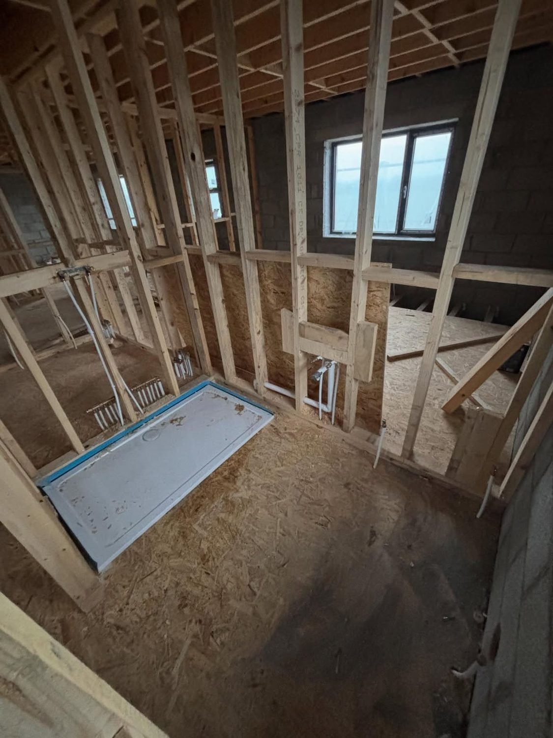 New build bathroom first fix plumbing in Cork
